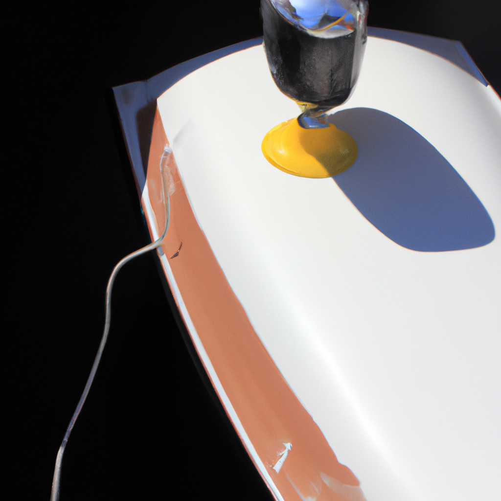 Refitting yacht con lucidatura gelcoat ad alta lucentezza in cantiere, primi piani degli strumenti professionali